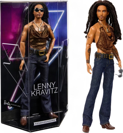 Sběratelská panenka Barbie Signature Kenbassadors Lenny Kravitz Ken