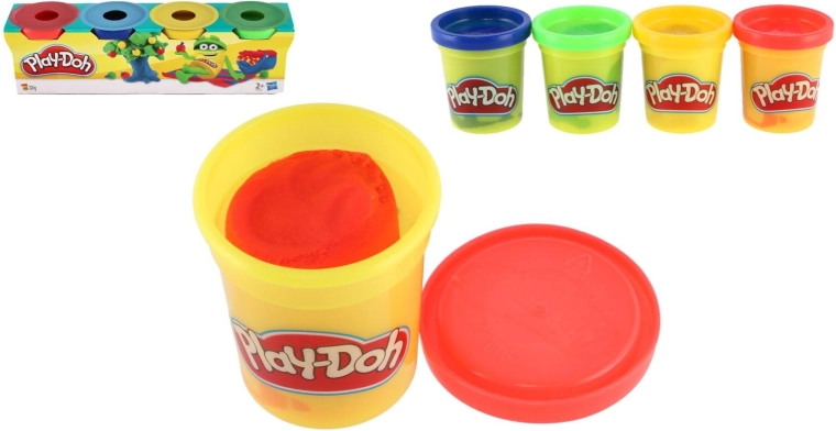 Play-Doh modelína ve 4 základních barvách - 4 ks