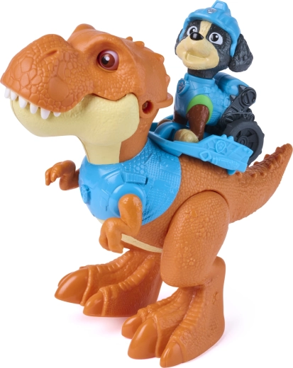 Rex se dá připnout na hřbet dinosaura