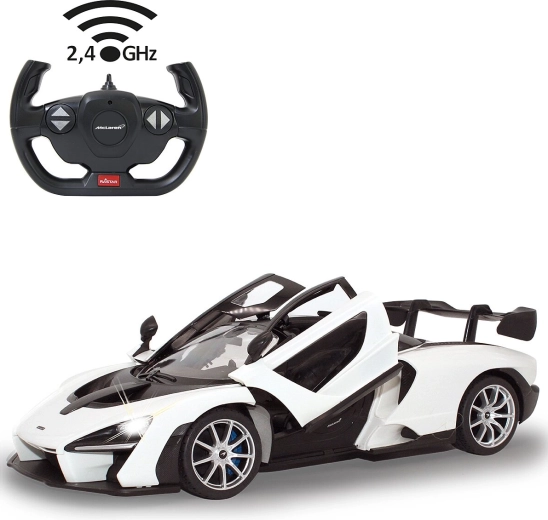 Jamara McLaren Senna RC auto 1:14 bílé 2,4 GHz s ručně otevíratelnými dveřmi