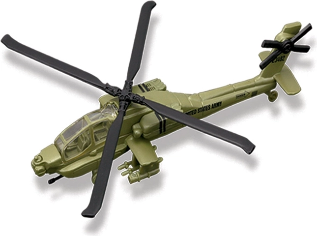 Maisto Fresh Metal Tailwinds AH-64 Apache zelený model letadla