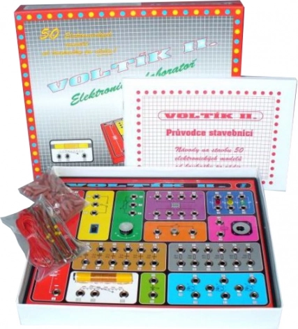 Voltík II elektronická stavebnice bez pájení