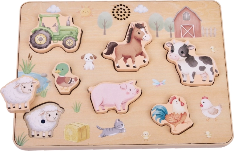 2Kids Toys vkládací puzzle zvuky na farmě