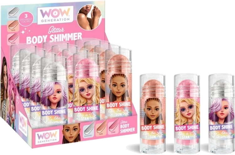WoW Generation třpytky na tělo s roll-on aplikátorem