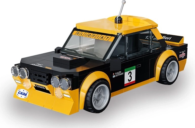 Stavebnice CaDA Fiat Abarth 131 černý v měřítku 1:24