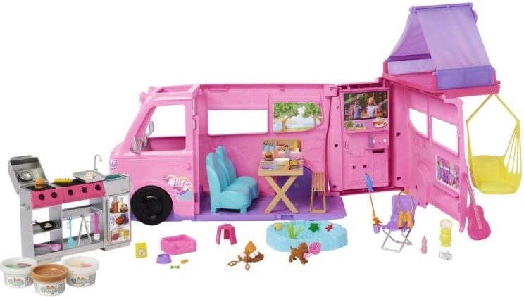 barbie karavan snů se stanem