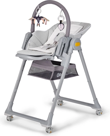 Kinderkraft Select jídelní židlička a lehátko 2v1 Lastree grey