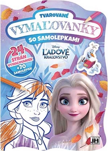 Tvarované omalovánky Ledové království
