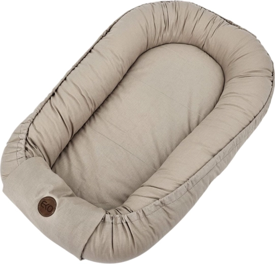 EKO bavlněné hnízdo pro miminko dark beige 85 × 50 cm – Dark Beige
