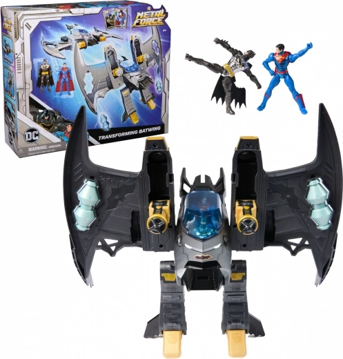 Sada figurek a letounu Batwing – transformace DC METAL FORCE