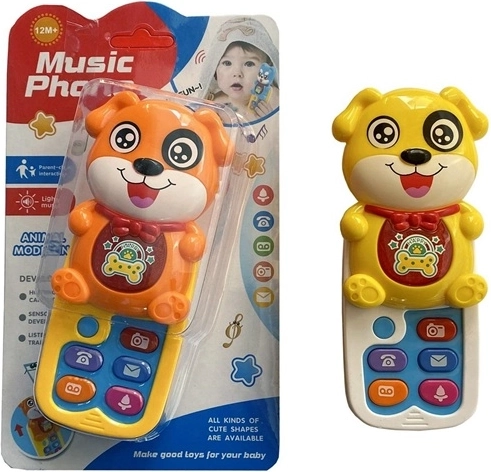Dětský hudební telefon pejsek - 1 kus