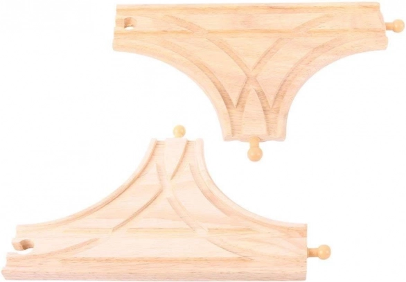 T výhybka 2 ks Bigjigs Rail