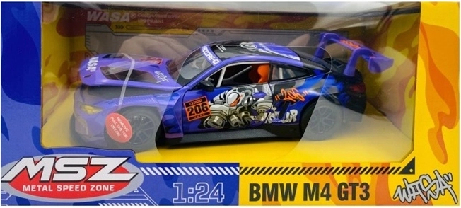 MSZ BMW M4 GT3 fialový sběratelský model auta