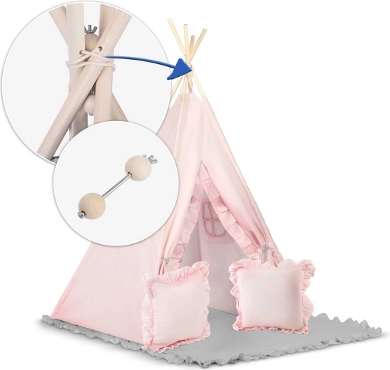 Stabilní dřevěná konstrukce se stabilizátorem