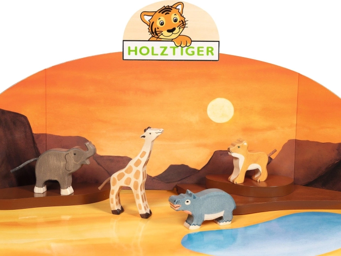 Sada divokých zvířat HOLZTIGER (4 ks)
