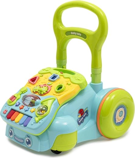 Dětské hrající chodítko BABY MIX modré
