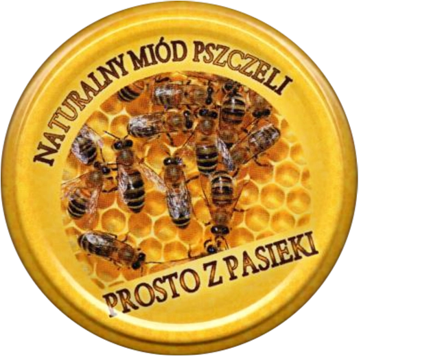 Sada víček na sklenice FI 82 „MIÓD PSZCZOŁA“ – 10 ks