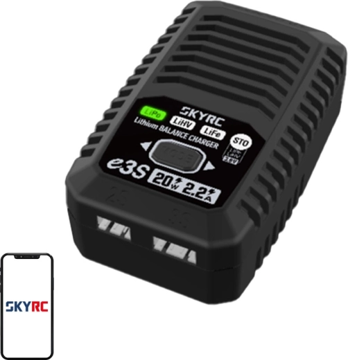 Síťová nabíječka pro LiPo/LiHV/LiFe 2S/3S SKYRC e3S