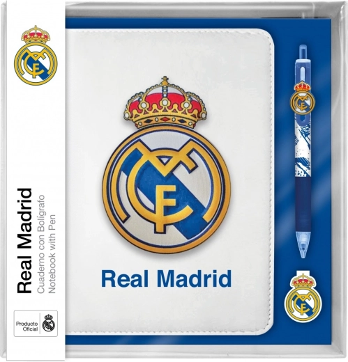 Sada zápisník s 10barevným perem REAL MADRID