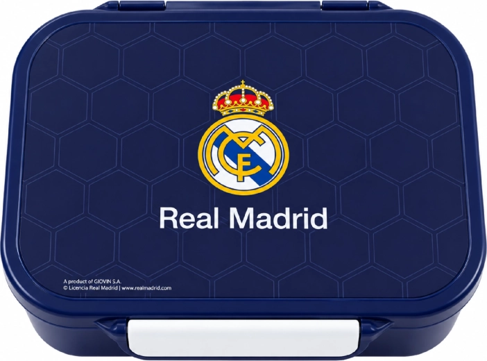 Tříkomorový svačinový box Real Madrid tmavě modrý