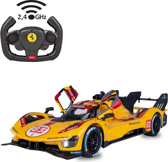 Dálkově ovládané auto JAMARA Ferrari 499P-N83 1:14 žluté