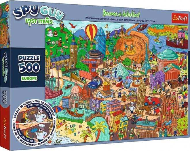 Puzzle 500 dílků Spy Guy Lost Items Evropa