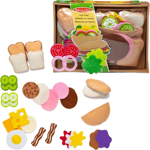 Filcová sada na přípravu sendvičů Melissa & Doug, 33 dílů