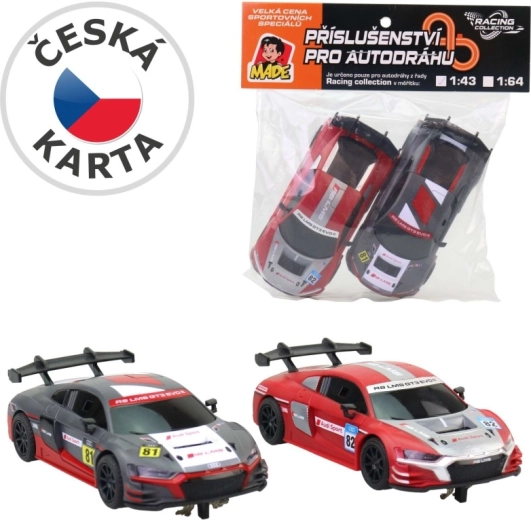 Náhradní autíčka k autodráze AUDI – 2 ks