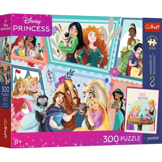 300 dílků s motivem Disney princezen