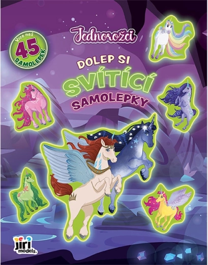 Dolep si svítící samolepky Jednorožci