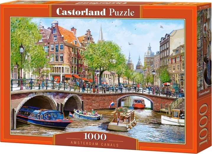 Castorland puzzle Amsterdamské kanály 1000 dílků