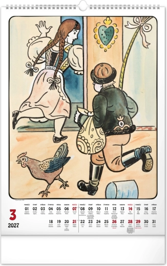 Přehledné kalendárium s CZ/SK jmeninami