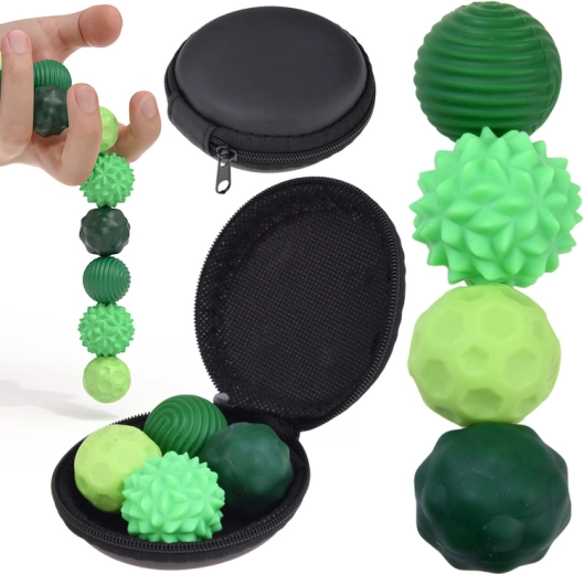 Magnetické antistresové senzorické fidget míčky s pouzdrem