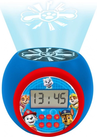 Digitální projektorový budík pro děti s motivem Tlapková patrola