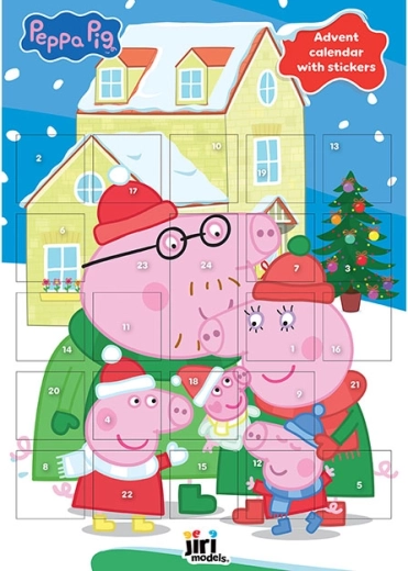 Adventní kalendář se samolepkami Prasátko Peppa