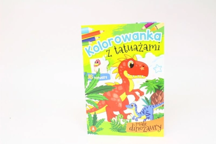 DINOtattoo omalovánky a smývatelné tetování malé dinosaury