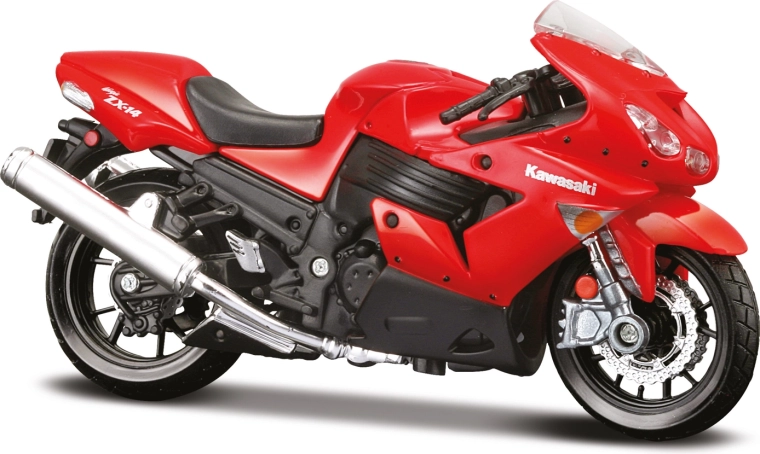 Maisto motocykl Kawasaki Ninja ZX-14R červený 1:18