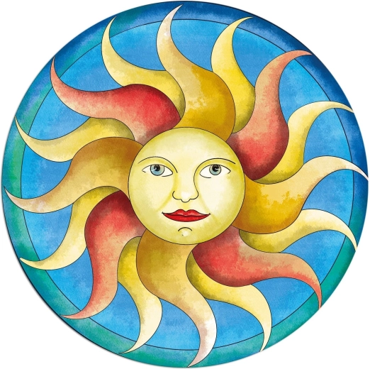 Kulaté puzzle CURIOSI Picoli Slunce 33 dílků