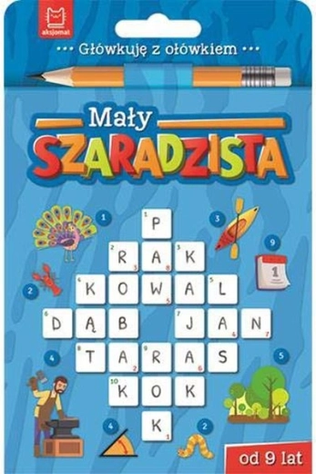 Mały szaradzista od 9 let – dětská luštitelská knížka (modrá varianta)