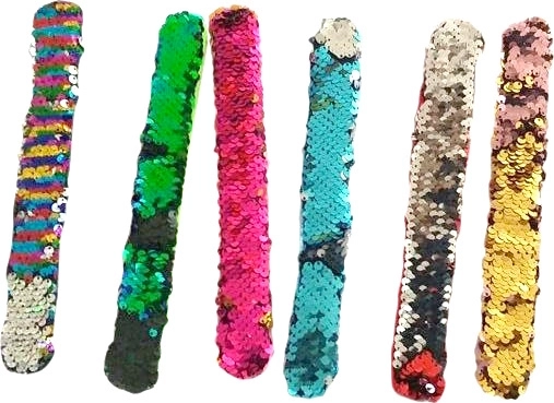 Plyšový flitrový samonavíjecí náramek Lolli Popz 22 × 3 cm - 1 kus
