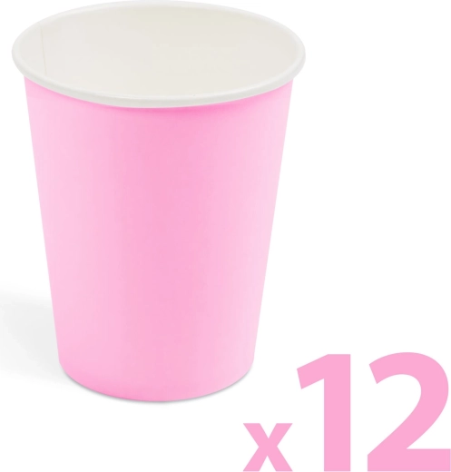 Papírový kelímek 2,5 dl - 12 ks – Růžová