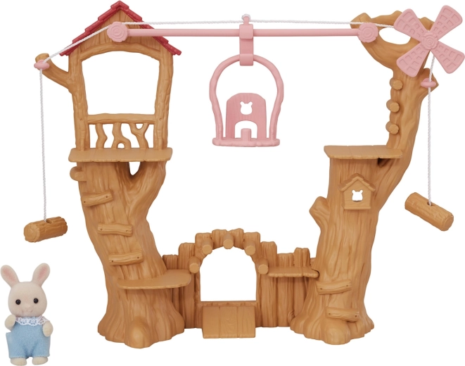 Sylvanian Families dětská lanová prolézačka s gondolou