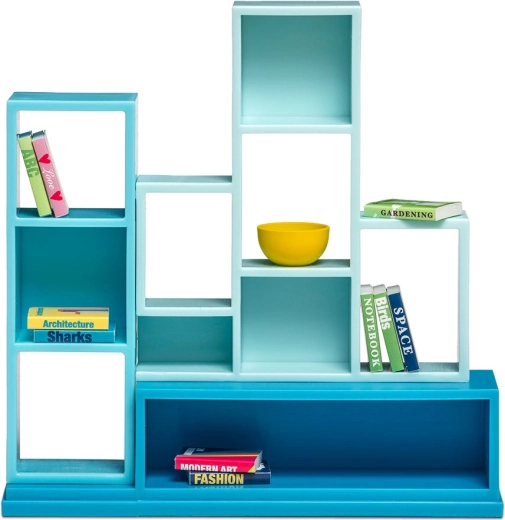 Lundby regál na knihy do domečku pro panenky s 10 knihami