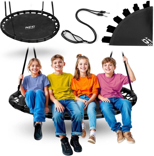 Houpací kruhová houpačka hnízdo 120 cm NEO-SPORT