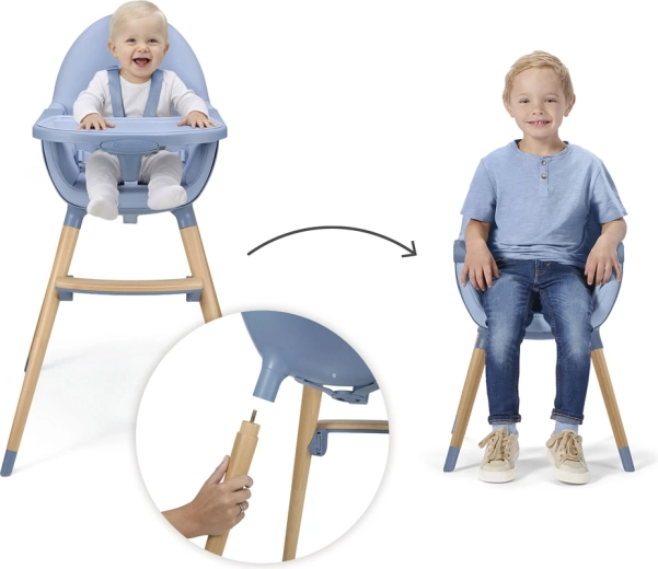 2v1: vysoká židlička i nízká židle během chvilky