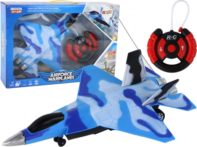 Zdalně ovládaný stíhač s efekty zvuku a světla