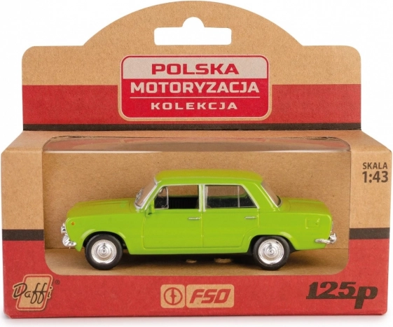 Model auta PRL Fiat 125p zelený