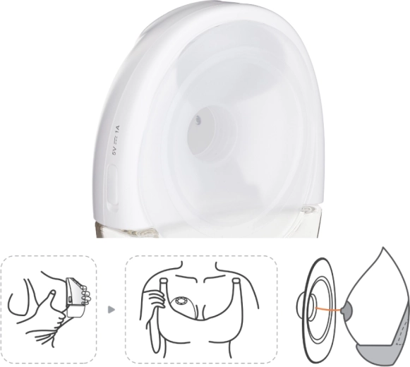 Hands-free odsávání v podprsence