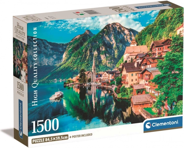 puzzle 1500 dílků hallstatt – kompaktní ekologické balení