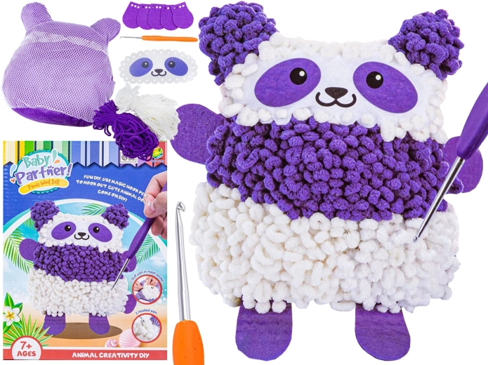 Kreativní DIY sada na výrobu plyšové pandy - 1 kus